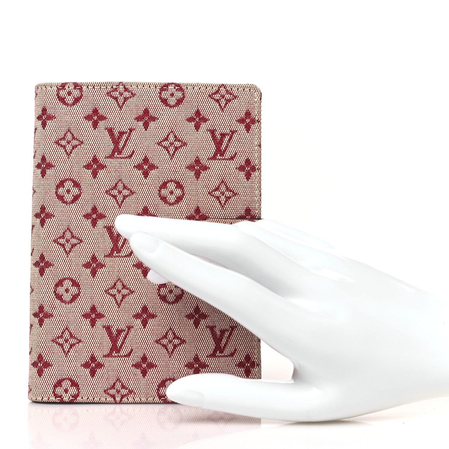 Louis Vuitton Mini Lin Small Ring Agenda Cover Cherry 2 of 5