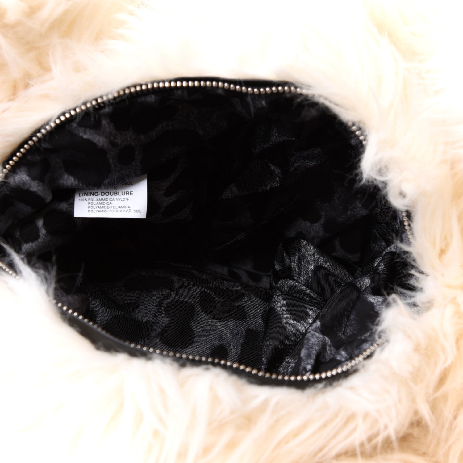 Dolce & Gabbana Faux Fur Calfskin Polar Bear Backpack White 4 of 4
