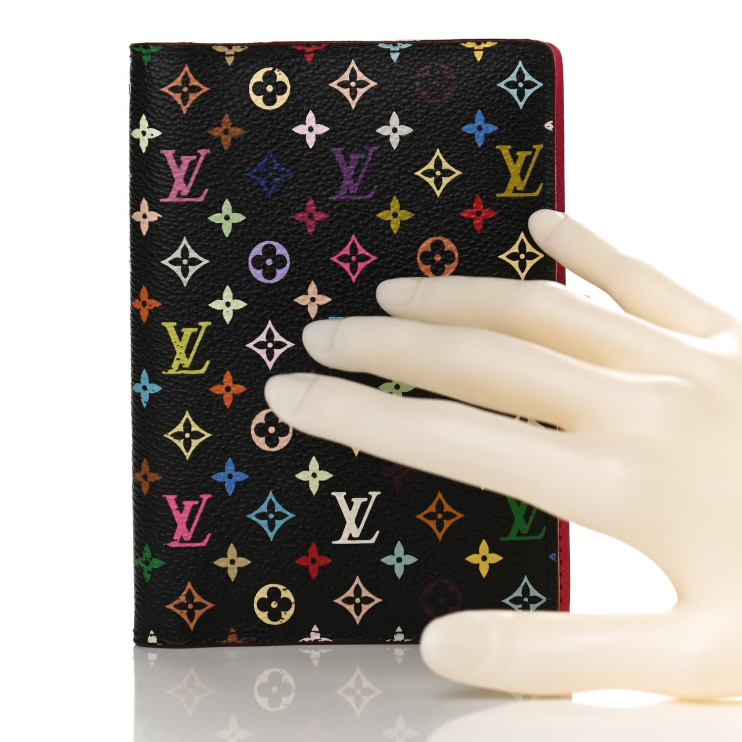 Louis Vuitton Monogram Multicolor Small Ring Agenda Cover Black Grenade 2 of 9
