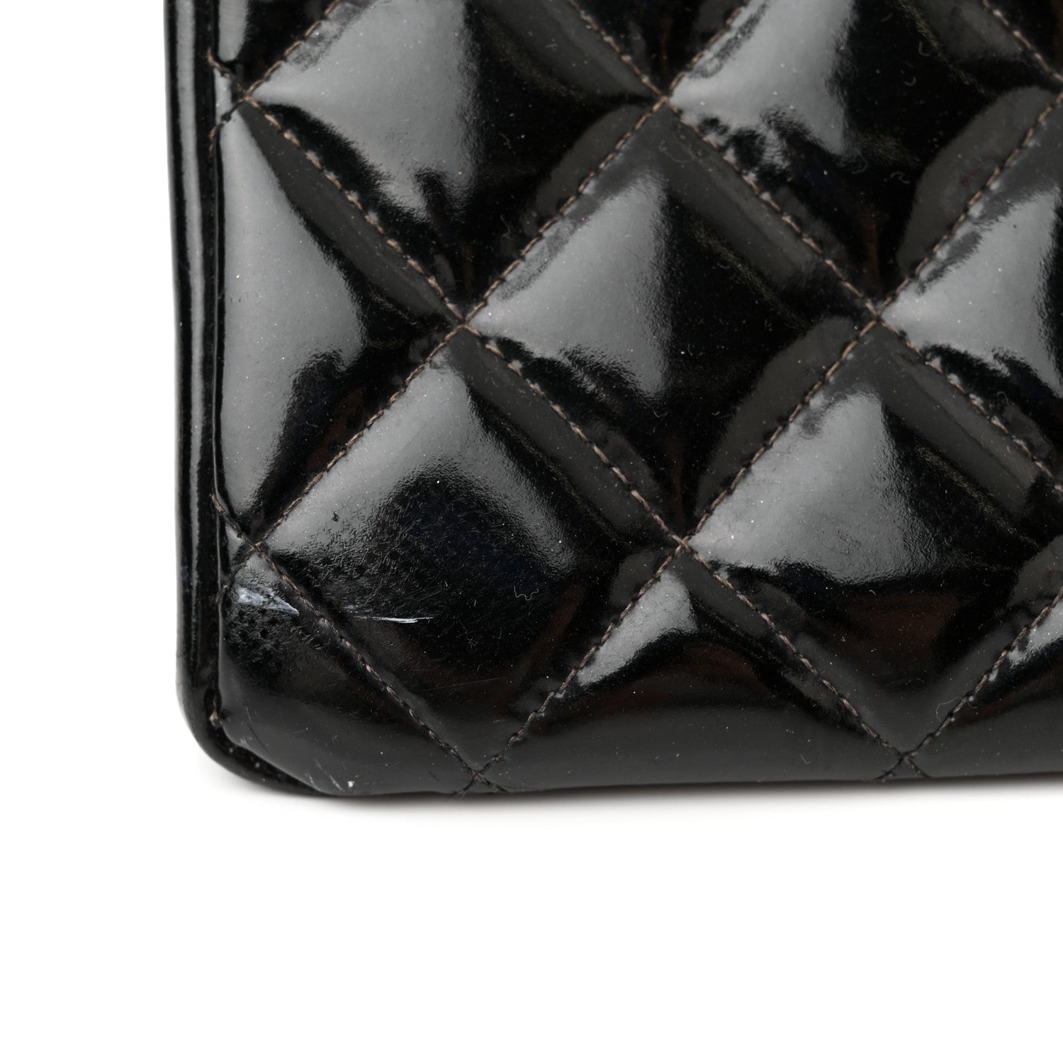 Chanel Patent Quilted Grand Shopping Tote GST Black 21 of 26
