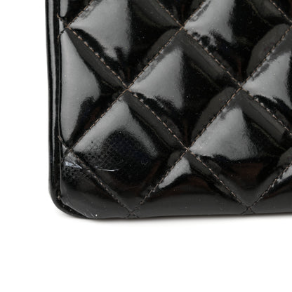 Chanel Patent Quilted Grand Shopping Tote GST Black 21 of 26