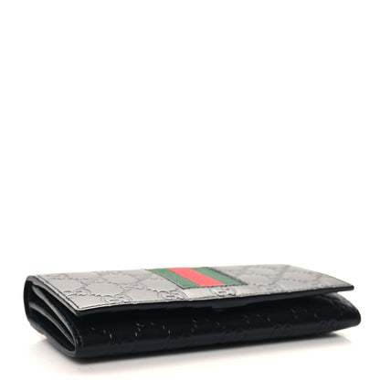 Gucci Guccissima Signature Web New Web Continental Wallet Black 4 of 9