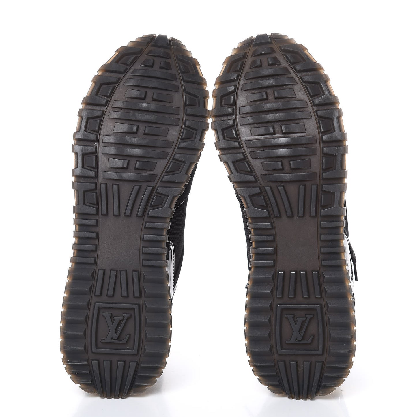 Suede Monogram Run Away Sneakers 37.5 Black
