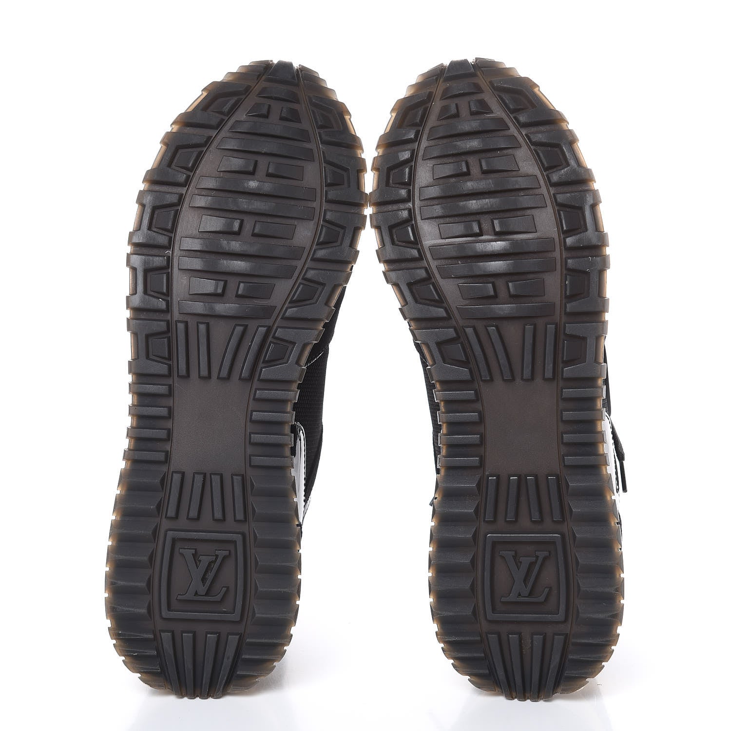 Louis Vuitton Suede Monogram Run Away Sneakers 37.5 Black 5 of 8