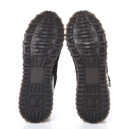 Louis Vuitton Suede Monogram Run Away Sneakers 37.5 Black 5 of 8