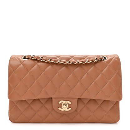 Chanel Lambskin Quilted Medium Double Flap Brown 1 of 10