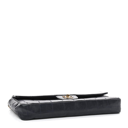 Chanel Lambskin East West Chocolate Bar Flap Black 4 of 10