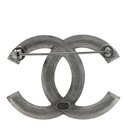 Chanel Ruthenium Pearl CC Brooch Dark Grey 3 of 4