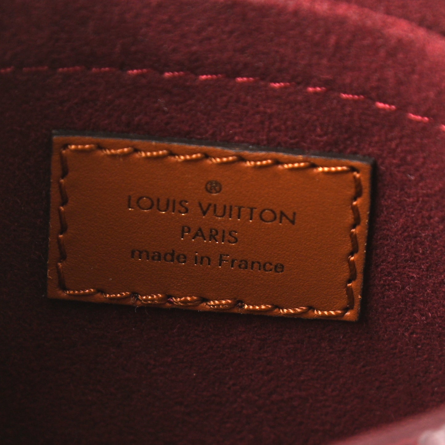 Jacquard Since 1854 Petit Sac Plat Bordeaux