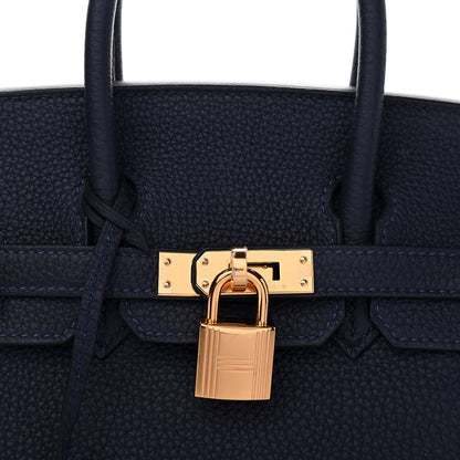 Hermes Togo Birkin 25 Bleu Nuit 9 of 9