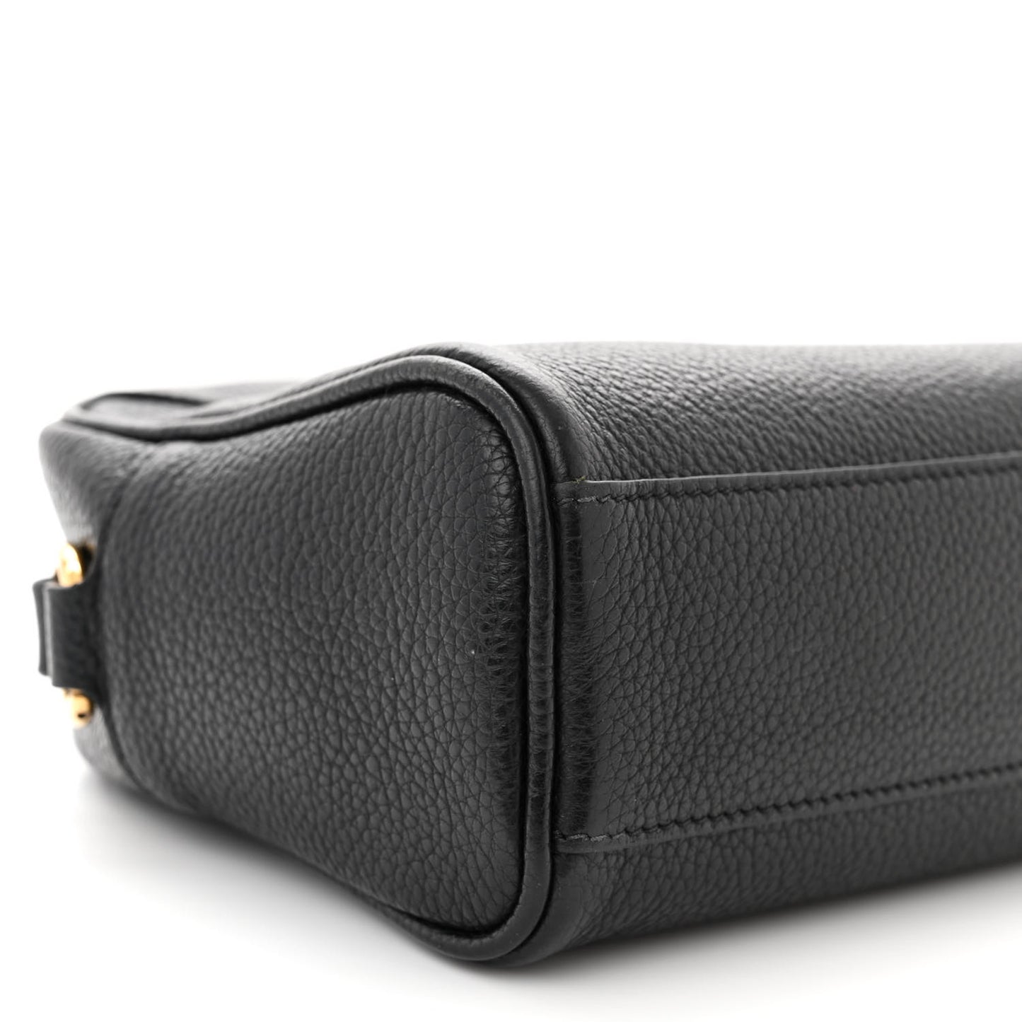 Calfskin Travel Camera Crossbody Bag Black