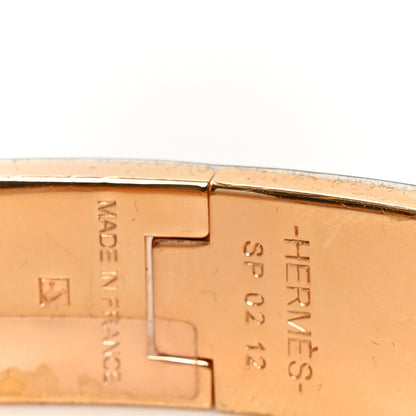 Hermes Enamel Narrow Clic Clac H Bracelet PM White 4 of 5