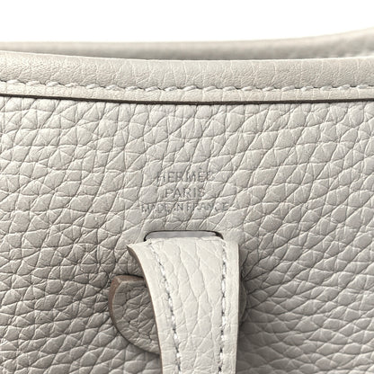 Hermes Taurillon Clemence Amazone Evelyne TPM Gris Perle Etain 6 of 10
