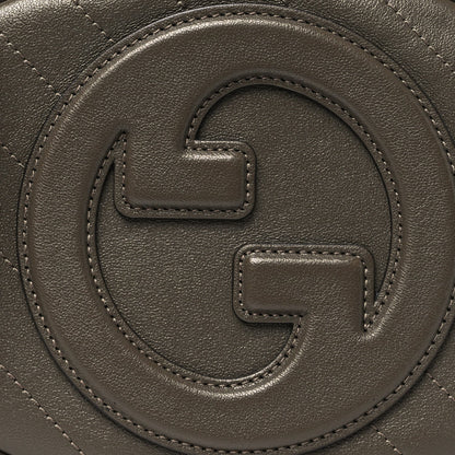 Gucci Sakai Be Green Calfskin Diagonal Stitched Mini Blondie Shoulder Bag Craclet Brown 8 of 10