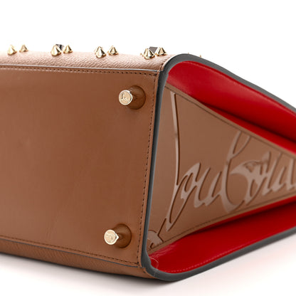 Christian Louboutin Calfskin Spikes Loubinthesky Medium Paloma Biscotto 10 of 11