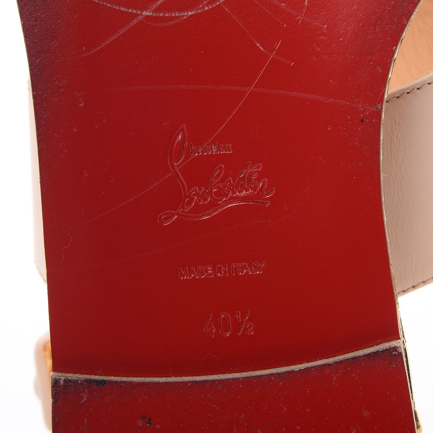 Calfskin Costa Nada Fringefront Sandals 40.5 Pink