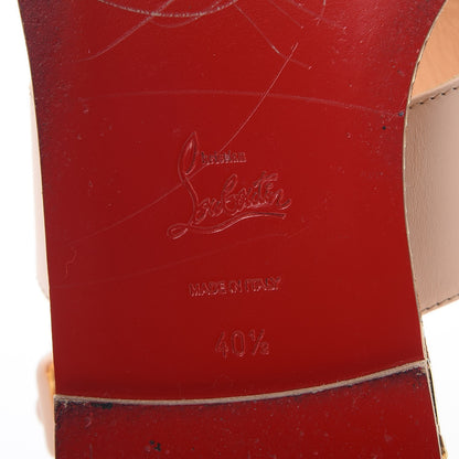 Christian Louboutin Calfskin Costa Nada Fringefront Sandals 40.5 Pink 8 of 11