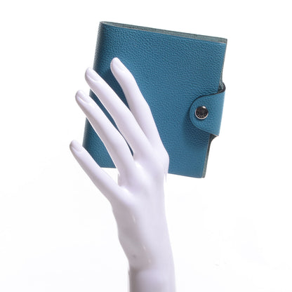Hermes Togo Ulysse Mini Notebook Cover Blue Jean 2 of 8
