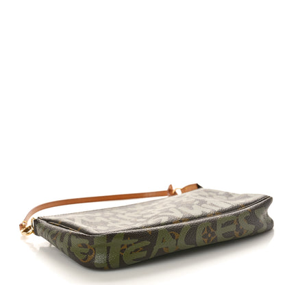 Louis Vuitton Monogram Graffiti Pochette Accessories Kaki 4 of 11