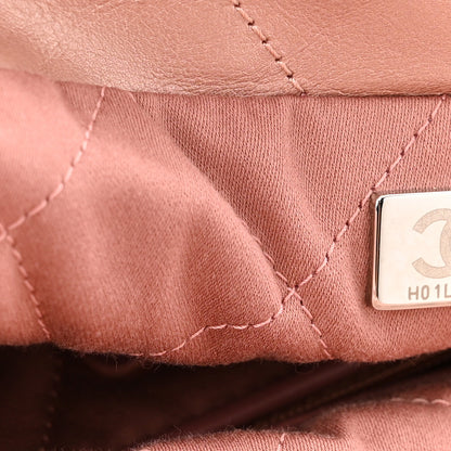 Chanel Metallic Calfskin Quilted Small Chanel 22 Pink 8 of 12