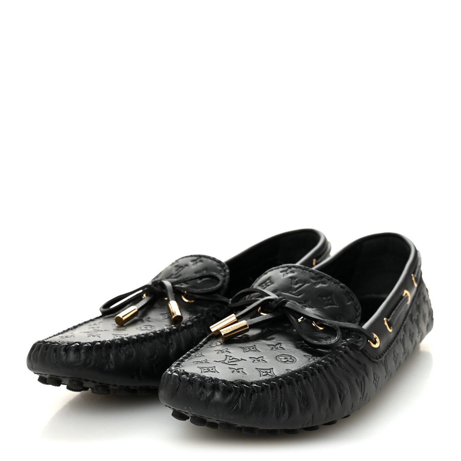 Louis Vuitton Empreinte Monogram Gloria Flat Loafers 40 Black 4 of 10