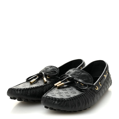 Louis Vuitton Empreinte Monogram Gloria Flat Loafers 40 Black 4 of 10