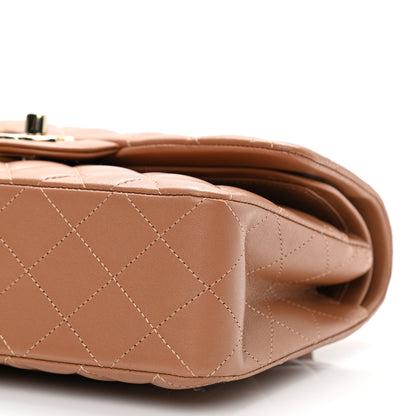 Chanel Lambskin Quilted Small Double Flap Brown 10 of 15