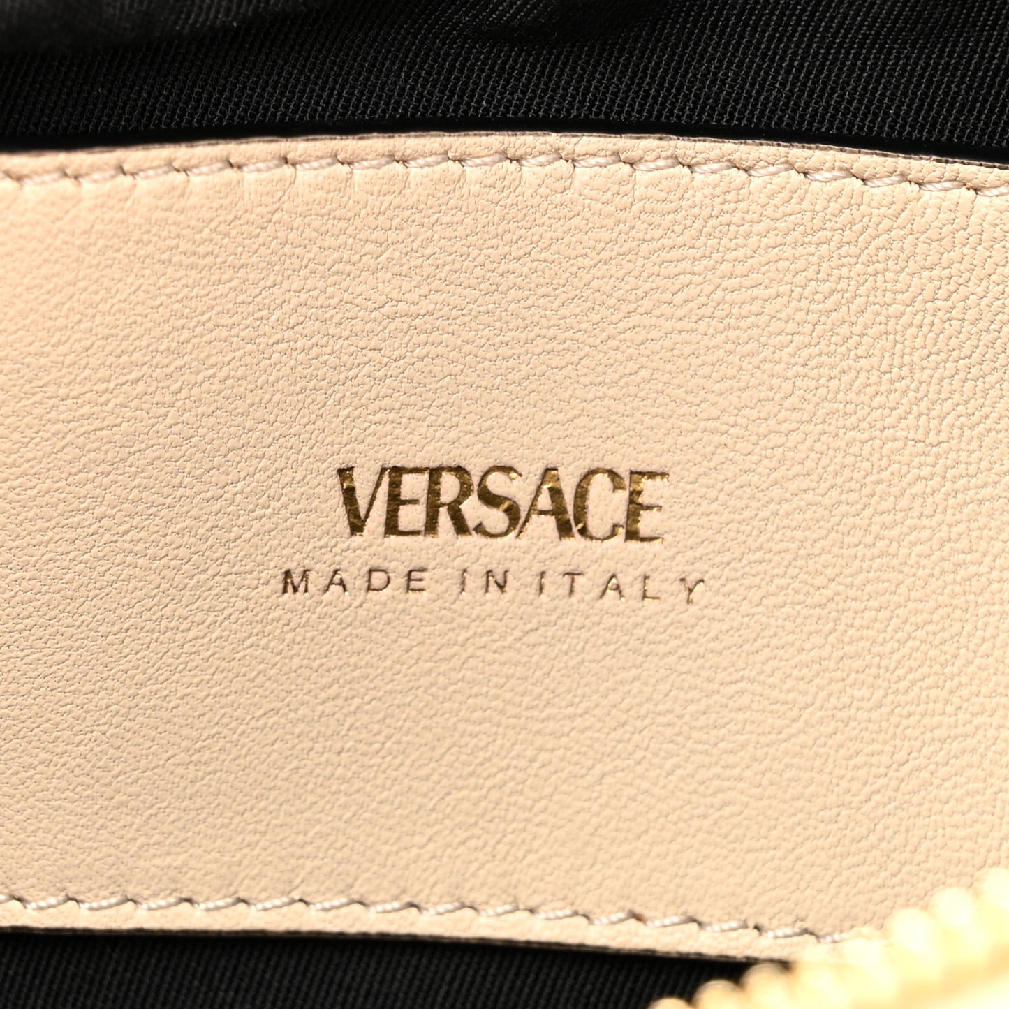 Nappa Quilted Medusa Belt Bag White