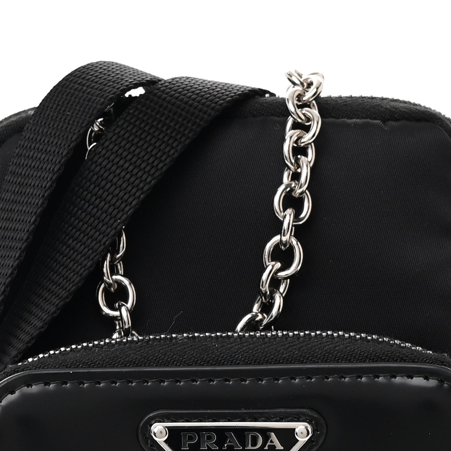 Brushed Calfskin Mini Crossbody Pouch Black