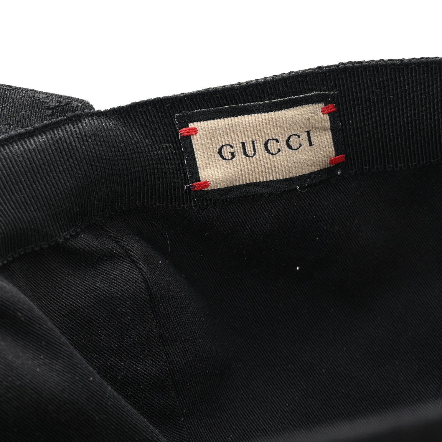 Gucci Monogram Textured Dollar Calfskin Zeno Baseball Hat XL Black 8 of 10