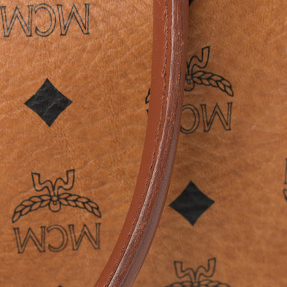 MCM Visetos Essential Boston Bag Cognac 16 of 22