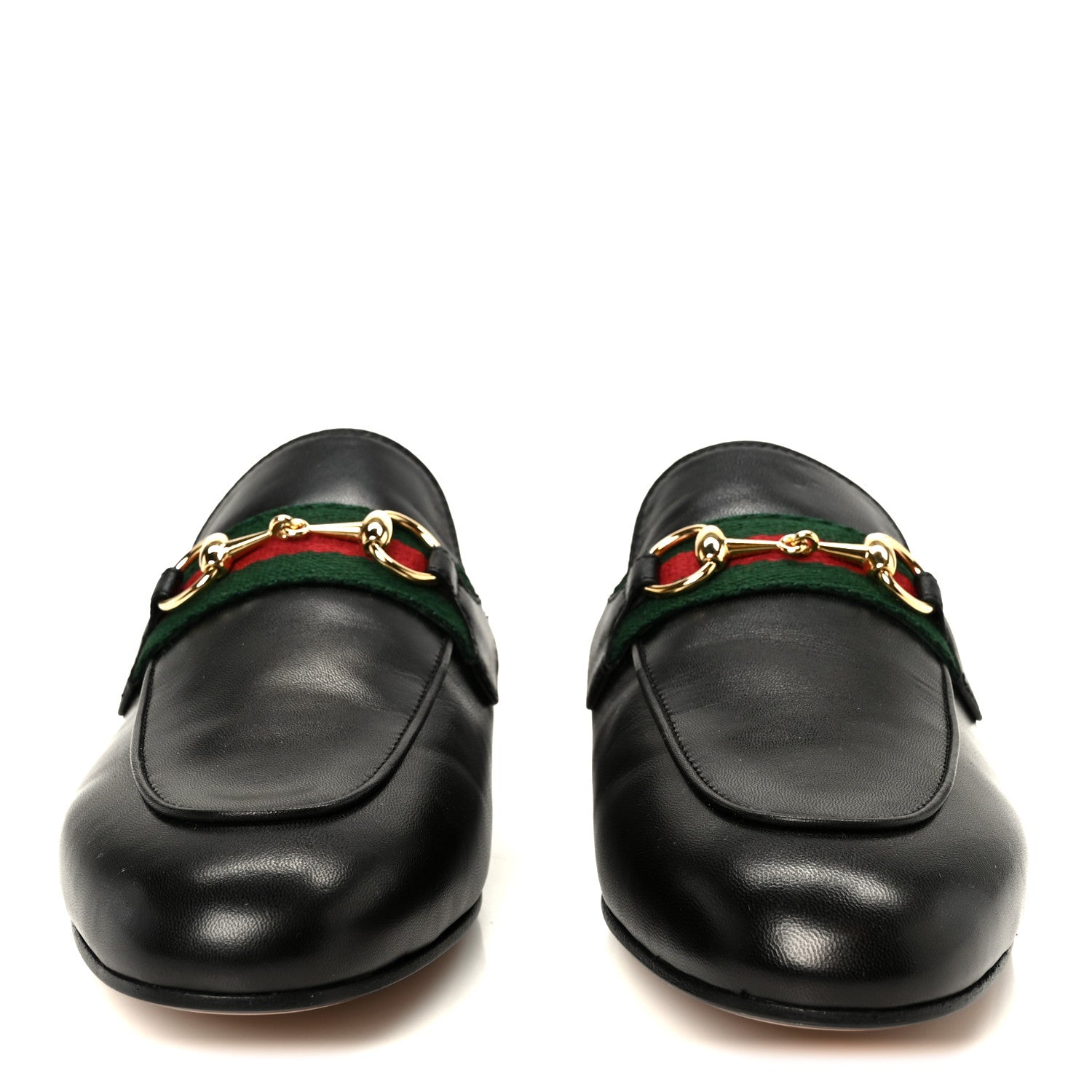 Gucci Malaga Kid Web Womens Princetown Slippers 36.5 Black 3 of 10