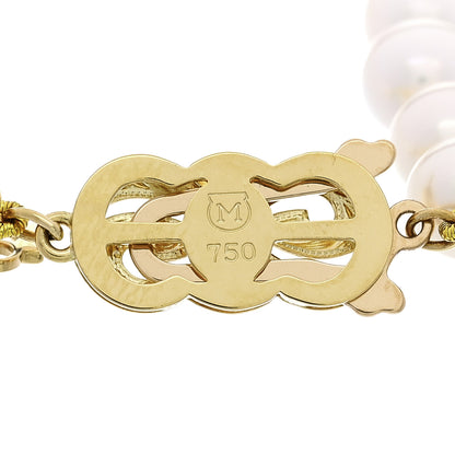 Mikimoto 18K Yellow Gold Akoya Cultured Pearl 6.5-7mm Strand Bracelet 3 of 3