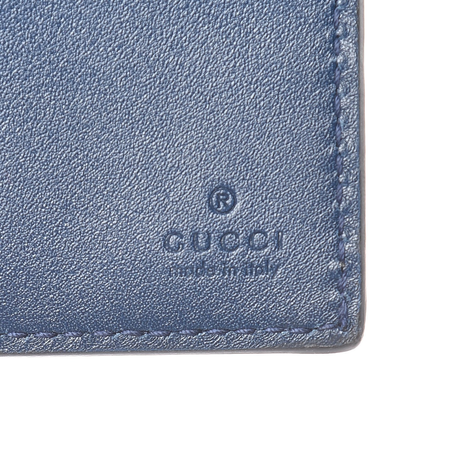 X MLB Guccissima Signature NY Yankees Embroidered Bi-Fold Wallet Royale Ivory