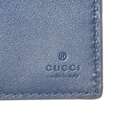 Gucci X MLB Guccissima Signature NY Yankees Embroidered Bi-Fold Wallet Royale Ivory 7 of 9