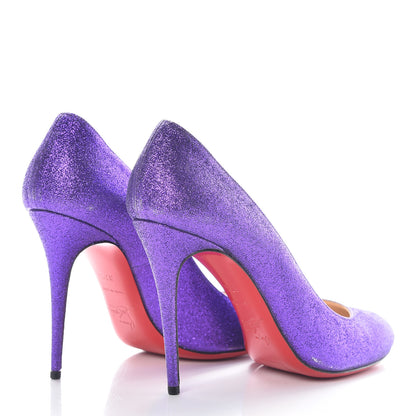 Christian Louboutin Mini Glitter 100 Pumps 37.5 Purple 4 of 6