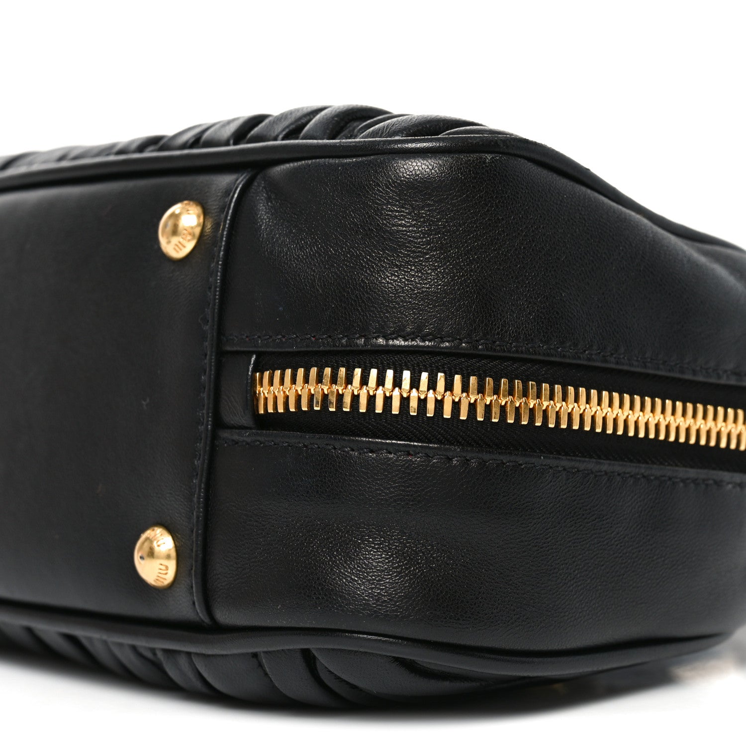 Miu Miu Nappa Matelasse Large Arcadie Top Handle Bag Black 1879841