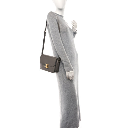 Celine Shiny Calfskin Medium Triomphe Pebble 2 of 12