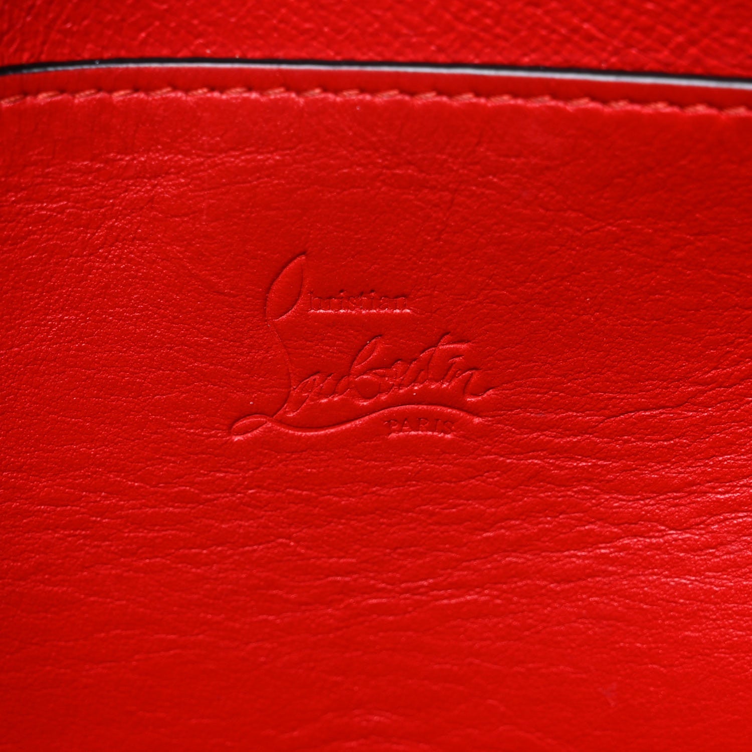 Christian Louboutin Grained Calfskin Studded Tote Black 7 of 25