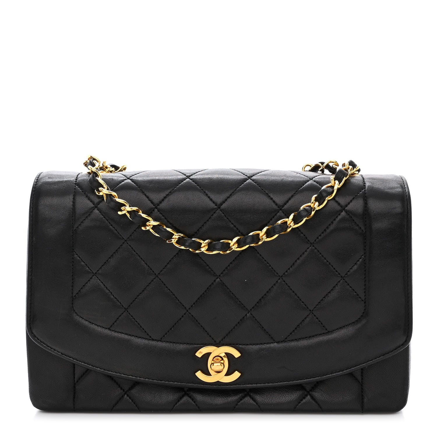 Chanel Lambskin Quilted Small Single Flap Black 1 of 11