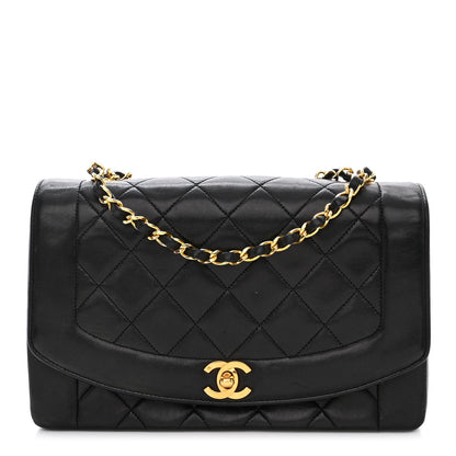 Chanel Lambskin Quilted Small Single Flap Black 1 of 11