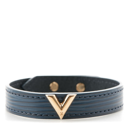 Louis Vuitton Epi Essential V Bracelet 17 Indigo 1 of 8