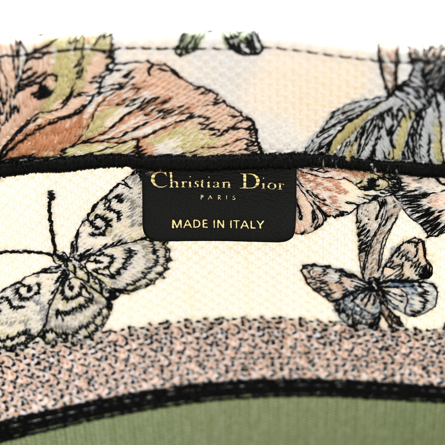Christian Dior Canvas Embroidered Toile de Jouy Mexico Medium Book Tote White Multicolor 6 of 10