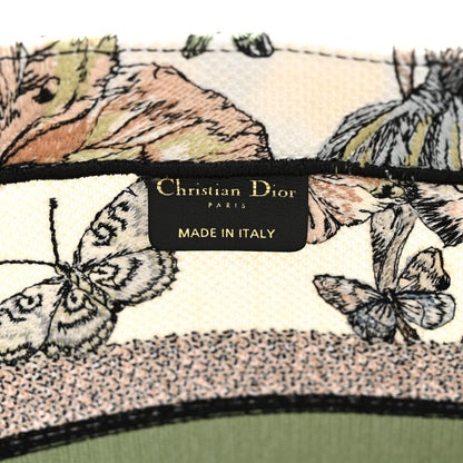 Christian Dior Canvas Embroidered Toile de Jouy Mexico Medium Book Tote White Multicolor 6 of 10
