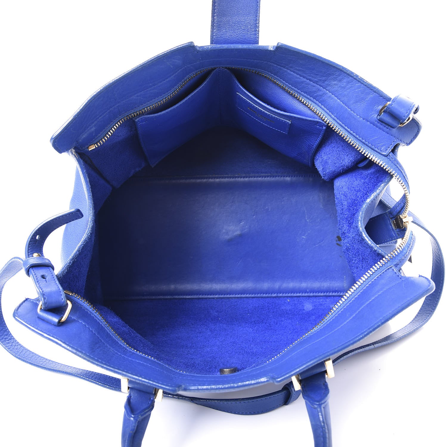 Saint Laurent Calfskin Small Classic Y Cabas Royal Blue 4 of 14