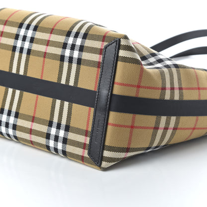 Burberry Vintage Check The Giant Reversible Tote Antique Yellow Bright Red 7 of 16