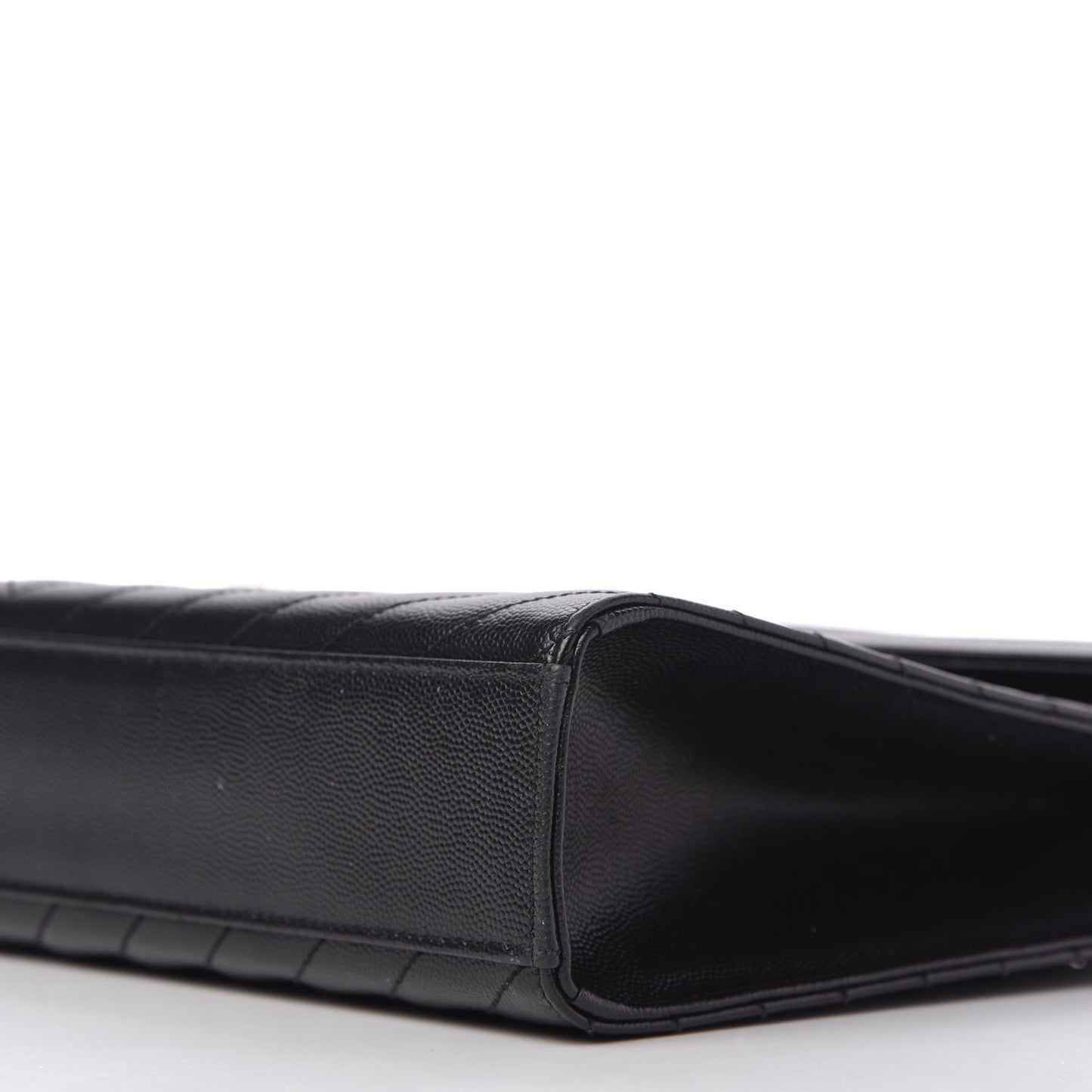 Grain De Poudre Matelasse Chevron Large Monogram Satchel Black