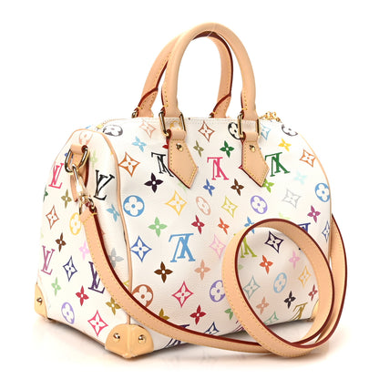 Louis Vuitton LV X TM Monogram Multicolor Speedy Bandouliere 25 White 3 of 9