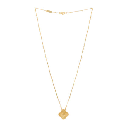 Van Cleef & Arpels 18K Yellow Gold Vintage Alhambra Pendant Necklace 3 of 6