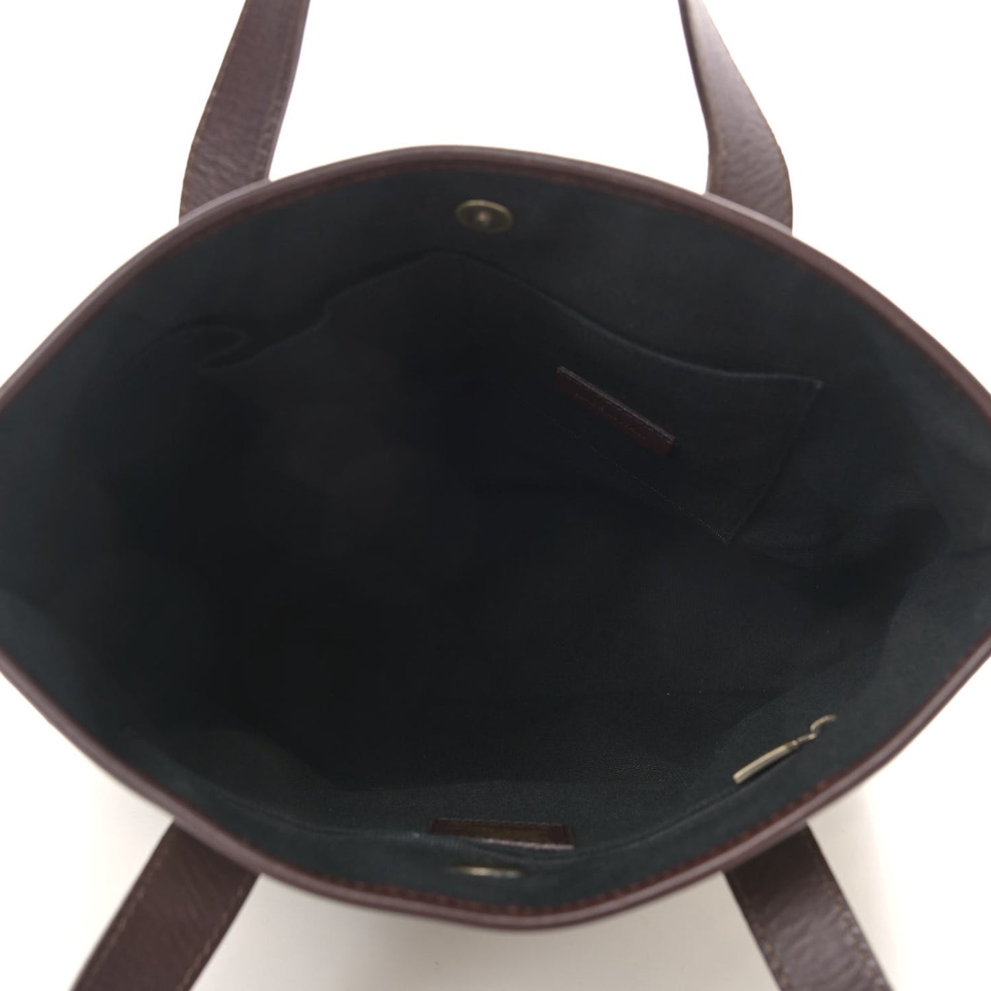 Haymarket Check Studded Tote Chocolate